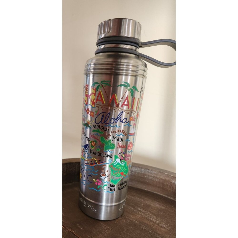 Catstudio 18oz Stainless Steel Thermal Water Bottle With Screw Top Lid Hawaii 🌺